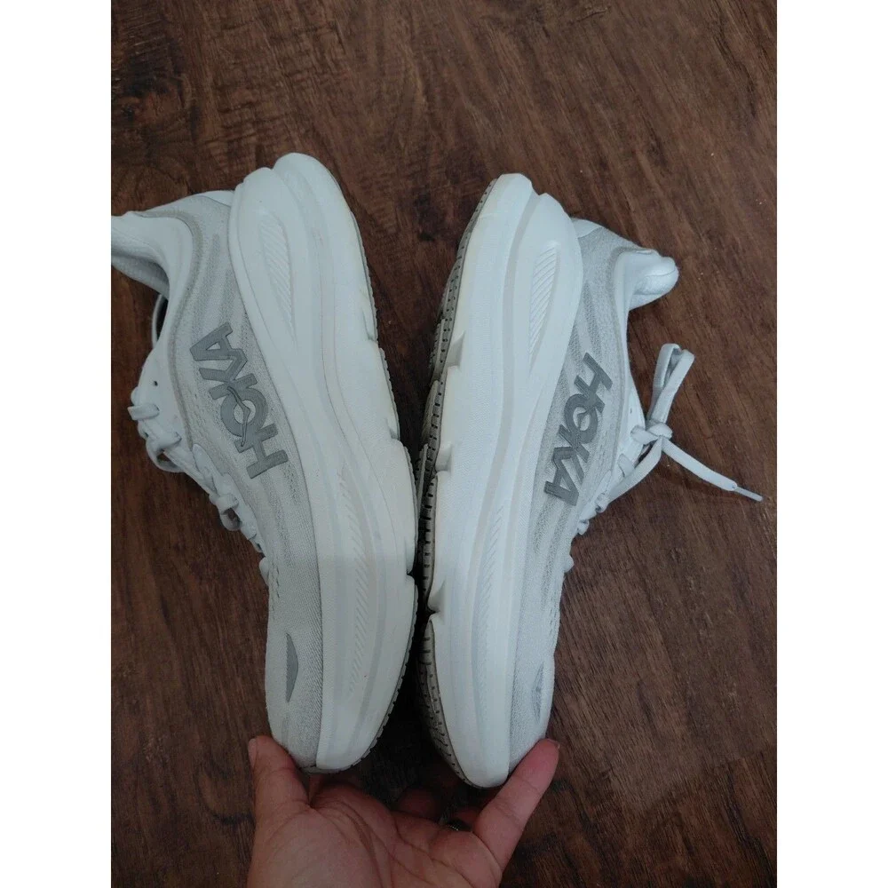 Size 11B - Hoka One One HOKA Bondi 9 Stardust Silver Womens Sneakers
